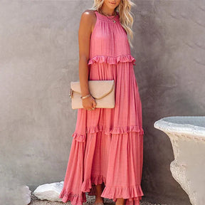 Vestido Longo Sem Mangas Sólis