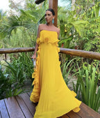 Vestido Longo Sem Mangas Solange