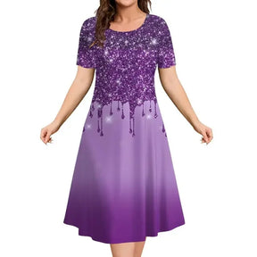 Vestido Midi Estampado Fabienne