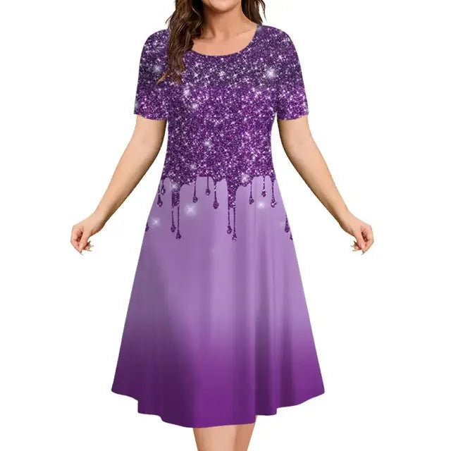 Vestido Midi Estampado Fabienne