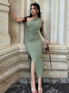 Vestido Longo com Costas Abertas Orlina