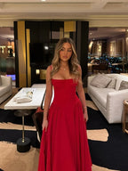 Vestido Longo com Alça Espaguete Solara
