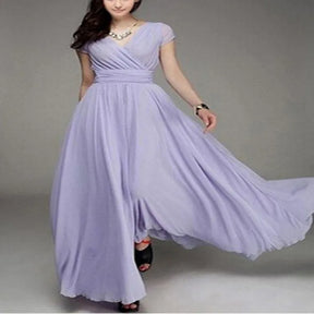 Vestido Longo de Chiffon Lis