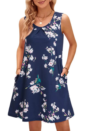 Vestido Midi Estampado Cyllene