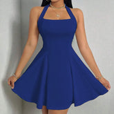 Vestido Curto com Gola Quadrada Kalindra