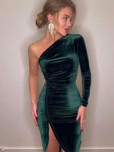 Vestido Longo com Fenda Ravena