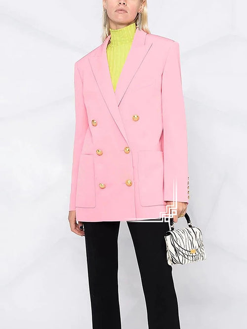 Blazer Feminino Longo com Bolsos - Amanda