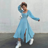 Vestido Longo e Manga Comprida Iolanda