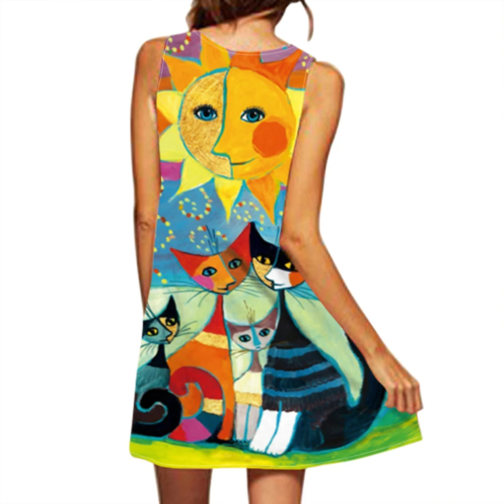 Vestido Midi Estampado Éris