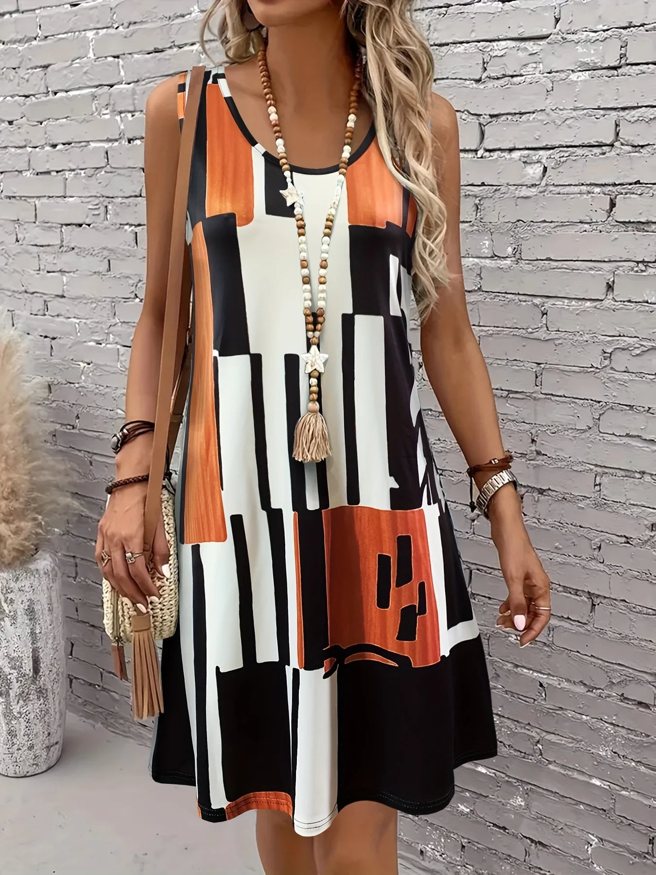 Vestido Midi Estampado Ismeria