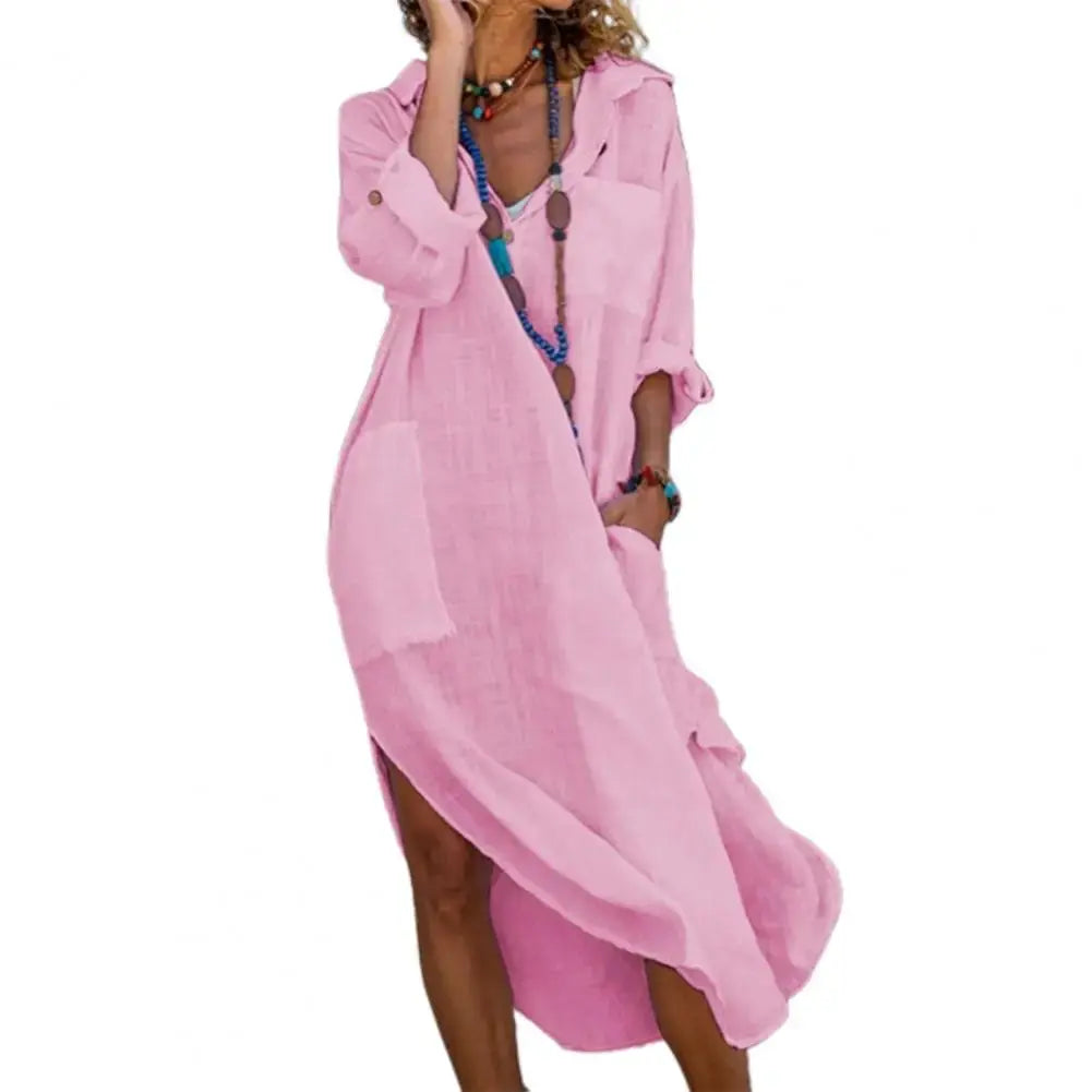 Vestido Chemise de Linho Belisa