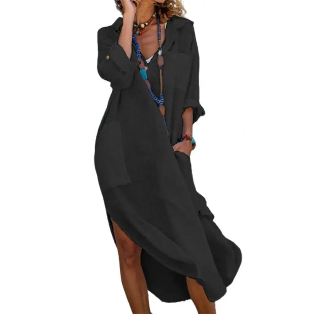 Vestido Chemise de Linho Belisa