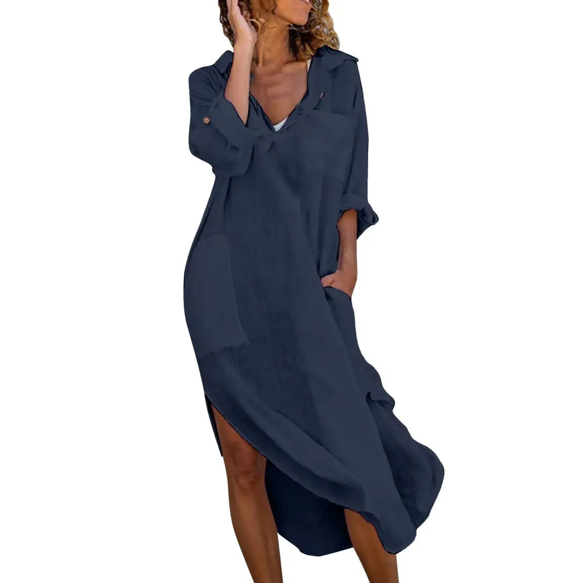 Vestido Chemise de Linho Belisa