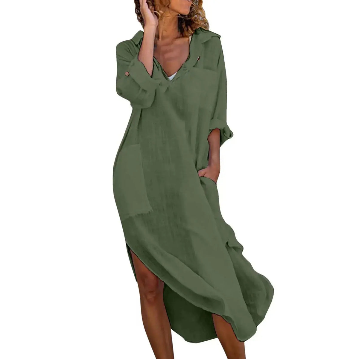 Vestido Chemise de Linho Belisa