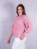 Suéter Feminino com Gola Boba e Caimento Solto – Viviane