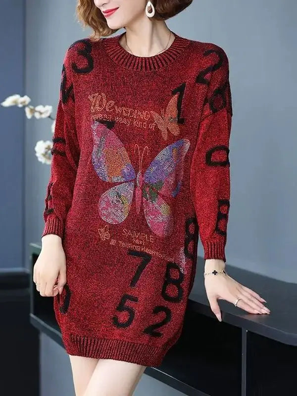 Suéter Feminino com Gola Redonda Madu - Vermelho-G3 - HumArraso