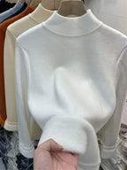 Suéter Peluciado - Inverno - Branco-G - HumArraso