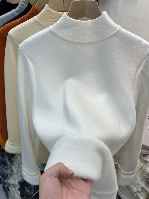 Suéter Peluciado - Inverno - Branco-G - HumArraso