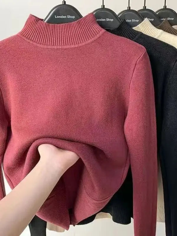 Suéter Peluciado - Inverno - Vermelho-G - HumArraso
