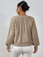 Suéter Tricô com Manga Bufante - Helena