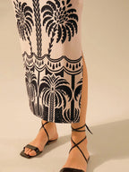 Vestido Longo com Costas Abertas e Fenda - Elisa