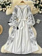 Vestido Boêmio Retrô Dionísia