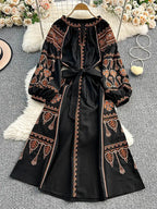 Vestido Boêmio Retrô Dionísia