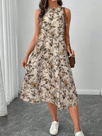 Vestido Sem Mangas com Bolso Inclinado