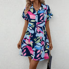 Vestido Curto Estampado Floral Clarice