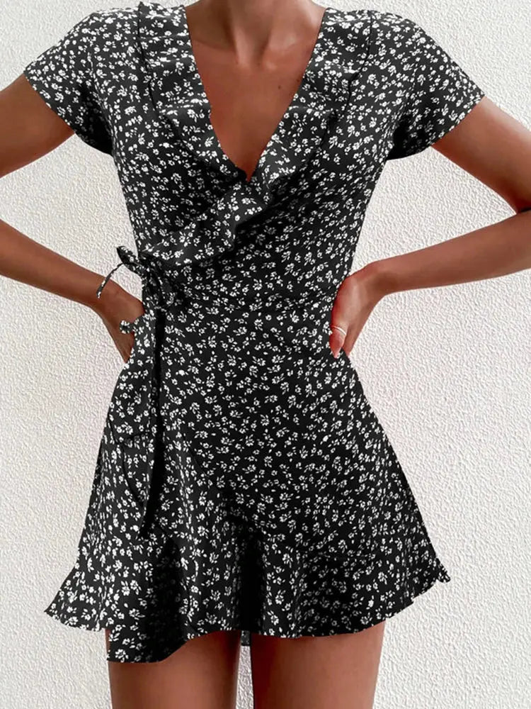 Vestido Curto Estampado Ofélia