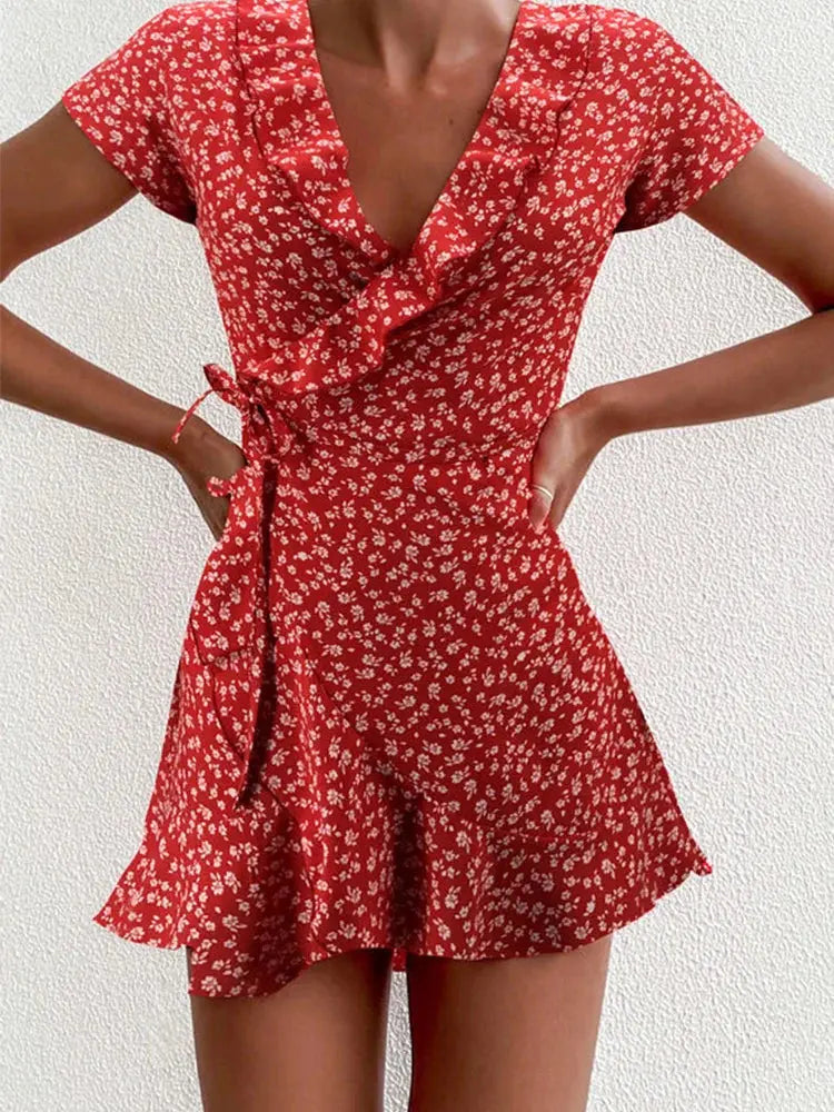 Vestido Curto Estampado Ofélia