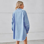 Vestido Curto Jeans Lavado