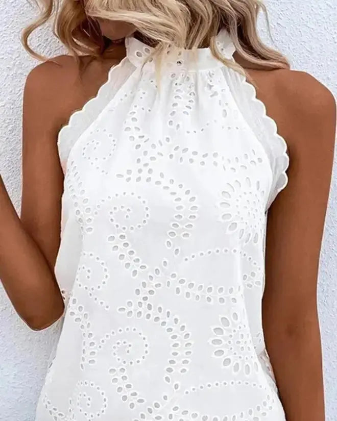 Vestido Curto Sem Mangas Morganna