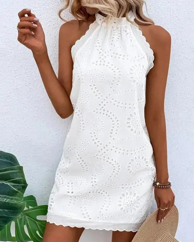 Vestido Curto Sem Mangas Morganna