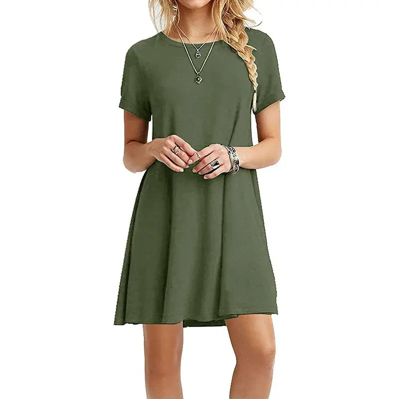 Vestido Curto com Manga Curta Jacinta