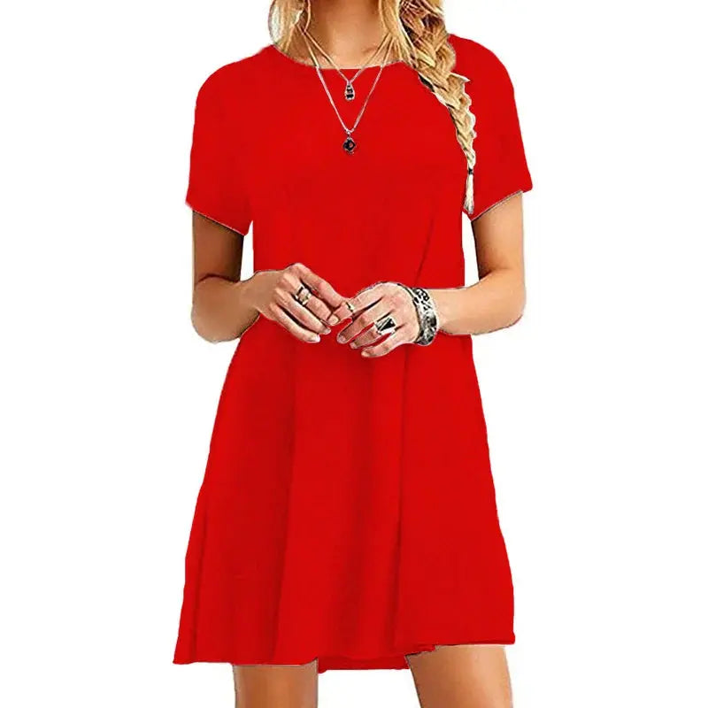 Vestido Curto com Manga Curta Jacinta
