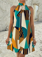Vestido Curto com Decote Halter - Vanessa