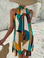 Vestido Curto com Decote Halter - Vanessa