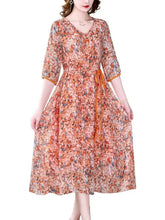 Vestido Floral Anaju em Chiffon - 4XG - HumArraso