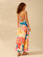 Vestido Longo Boho com Costas Vazadas - Camila