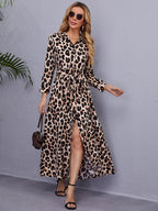 Vestido Longo Elegante com Cinto - Luana