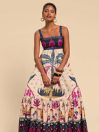 Vestido Longo Elegante de Estampado