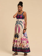 Vestido Longo Elegante de Estampado