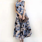 Vestido Longo Estampado Amara