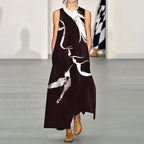 Vestido Longo Estampado Cristine