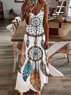 Vestido Longo Estampado Glória