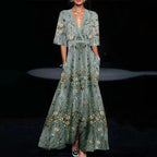 Vestido Longo Estampado Késia