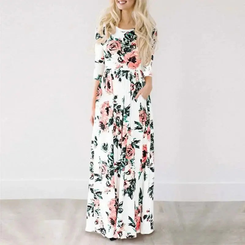 Vestido Longo Estampado Natane