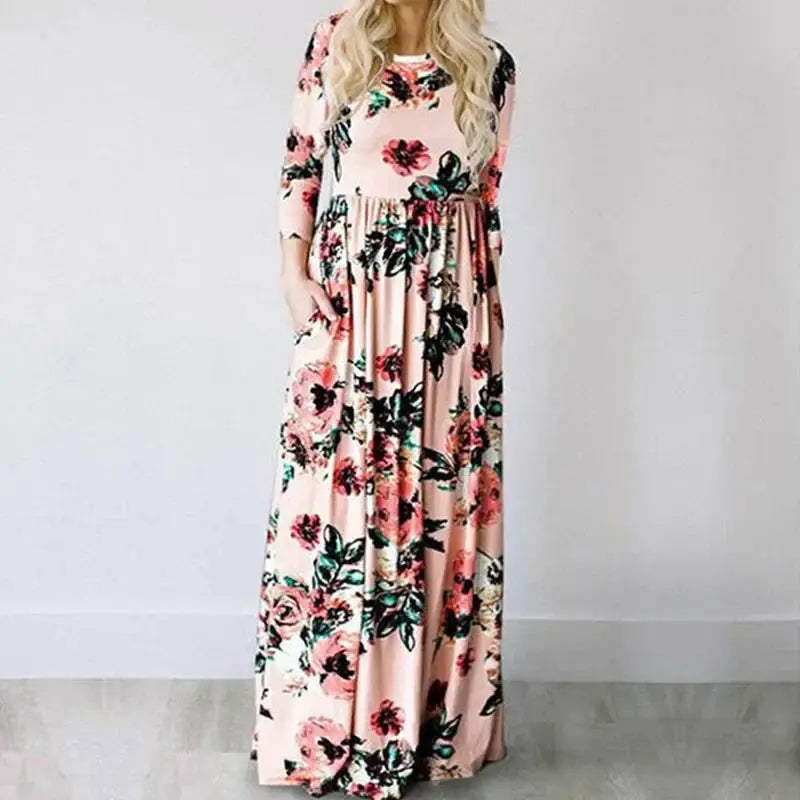 Vestido Longo Estampado Natane