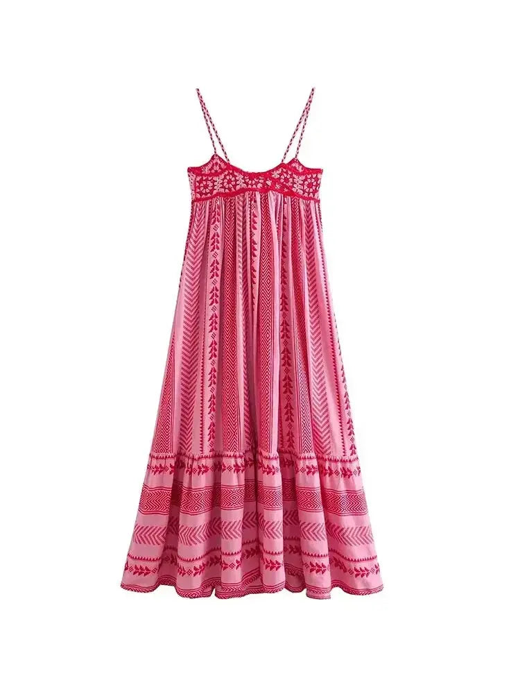 Vestido Longo Estampado Yara